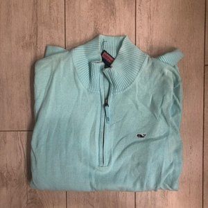 Light Blue Vineyard Vines Quarter Zip